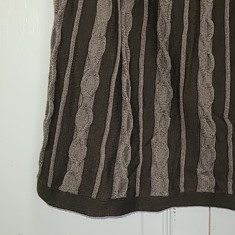 Y2K mossimo wool blend midi skirt Two toned browns designs size Small - Picture 3 of 16